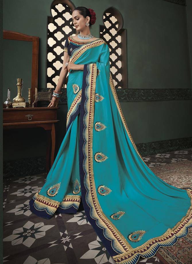 BK Vanya 3100 Fancy Latest Designer Festive Wear Heavy Satin Saree Collection